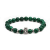 Malachite Owl Buddha Head Elbow Set Bracelet Lion Head Elephant Beaded Bracelet