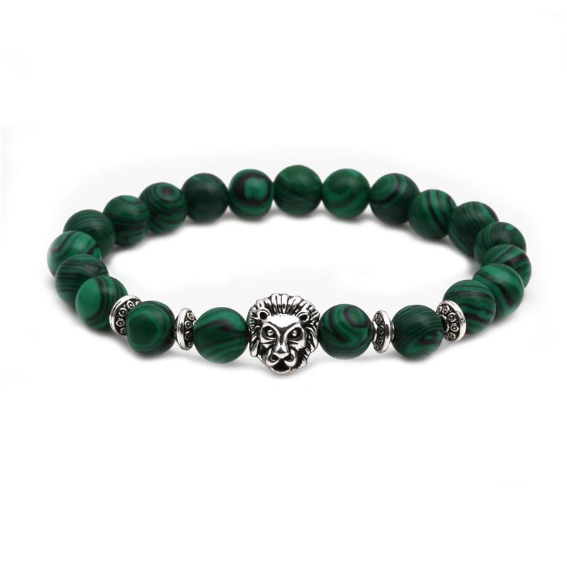 Malachite Owl Buddha Head Elbow Set Bracelet Lion Head Elephant Beaded Bracelet