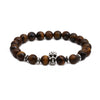 Tiger Eye Stone Owl Buddha Head Bend Set Bracelet Lion Head Elephant Beaded Bracelet