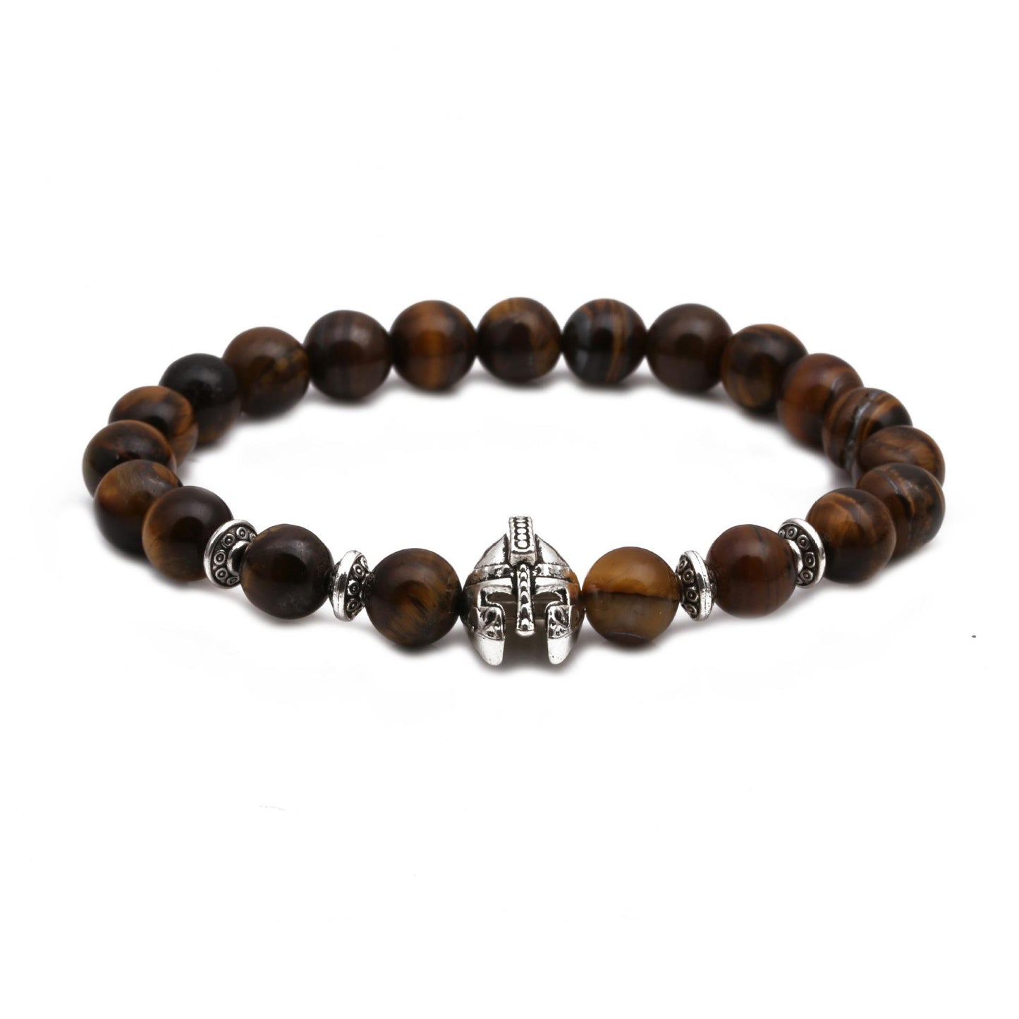 Tiger Eye Stone Owl Buddha Head Bend Set Bracelet Lion Head Elephant Beaded Bracelet