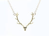 Simple Antler Necklace Christmas Elk Reindeer Pendant Necklace Female Clavicle Chain Fawn Antler Necklace Wholesale