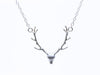 Simple Antler Necklace Christmas Elk Reindeer Pendant Necklace Female Clavicle Chain Fawn Antler Necklace Wholesale