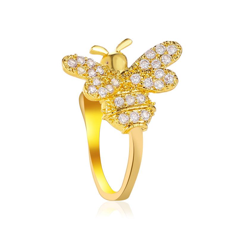 New Fashion Diamond Insect Ear Bone Clip Female Cute Little Bee Ear Clip Wholesale