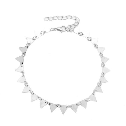 New Fashion Geometric Ladies Anklet Punk Style Triangle Anklet Wholesale