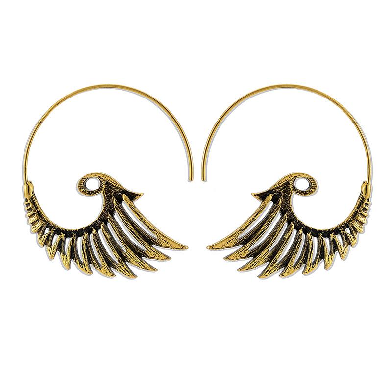 Retro Geometric Plating Alloy Earrings