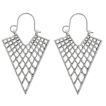 Retro Geometric Plating Alloy Earrings