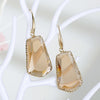 New Fashion Exaggerated Trapezoidal Crystal Earrings Irregular Crystal Earrings Wholesale