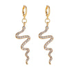 New Fashion Simple Wave Earrings Serpentine Earrings Cold Wind Long Section Diamond Earrings Wholesale Gooddiy
