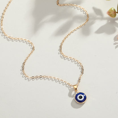 Wholesale Jewelry Fashion Eye Alloy Pendant Necklace