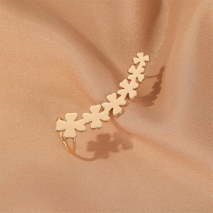 New Earrings Simple Star Love Ear Hangings Non-mainstream Single Ear Jewelry Wholesale Gooddiy