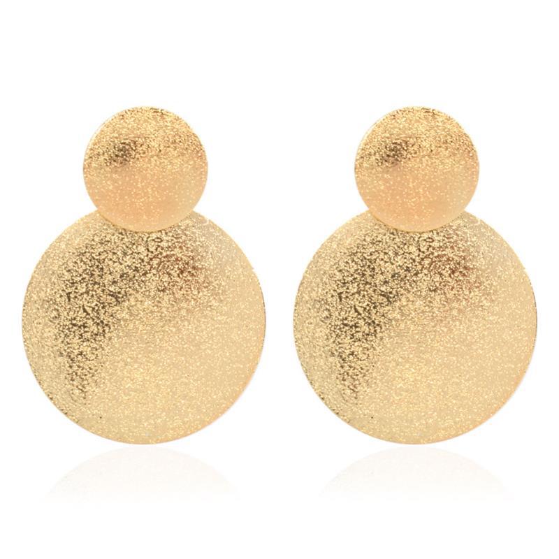 Lady Fashion Ethnic Style Geometric Plating Alloy No Inlaid Earrings