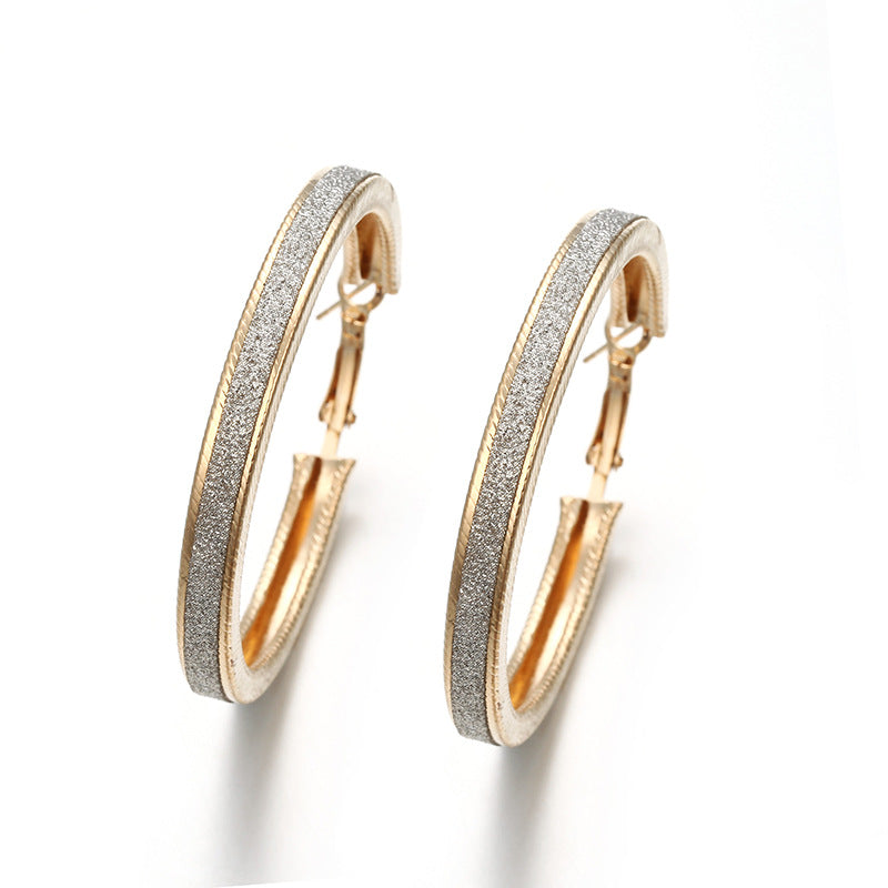 Fashion Geometric Plating Alloy No Inlaid Earrings