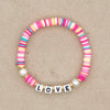 Retro Trendy Fashion New   Beach Style  Natural Pearl Color Soft Ceramic Piece Bracelet Gooddiy Wholesale