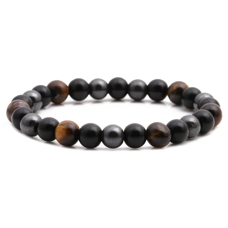 Hot Sale Tiger's Eye Black Gallstone Bracelet Beaded Diy Bracelet Beaded Wholesale Gooddiy