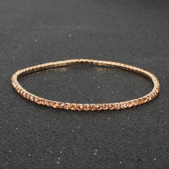 Fashion Geometric Rhinestone Iron Diamond No Inlaid Women'S Bracelets