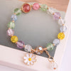 Korean Fashion Simple Small Daisy Pendant Crystal Beads  Bracelet Wholesale Gooddiy