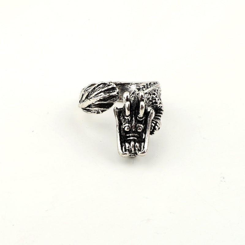 Hot-selling Jewelry Retro Punk Ring Leading Tiger Animal Big Ring Wholesale Gooddiy