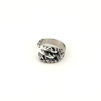 Hot-selling Jewelry Retro Punk Ring Leading Tiger Animal Big Ring Wholesale Gooddiy