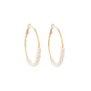 Ig Style Alloy Knitting Miyuki Beads Women's Hoop Earrings