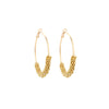 Ig Style Alloy Knitting Miyuki Beads Women's Hoop Earrings