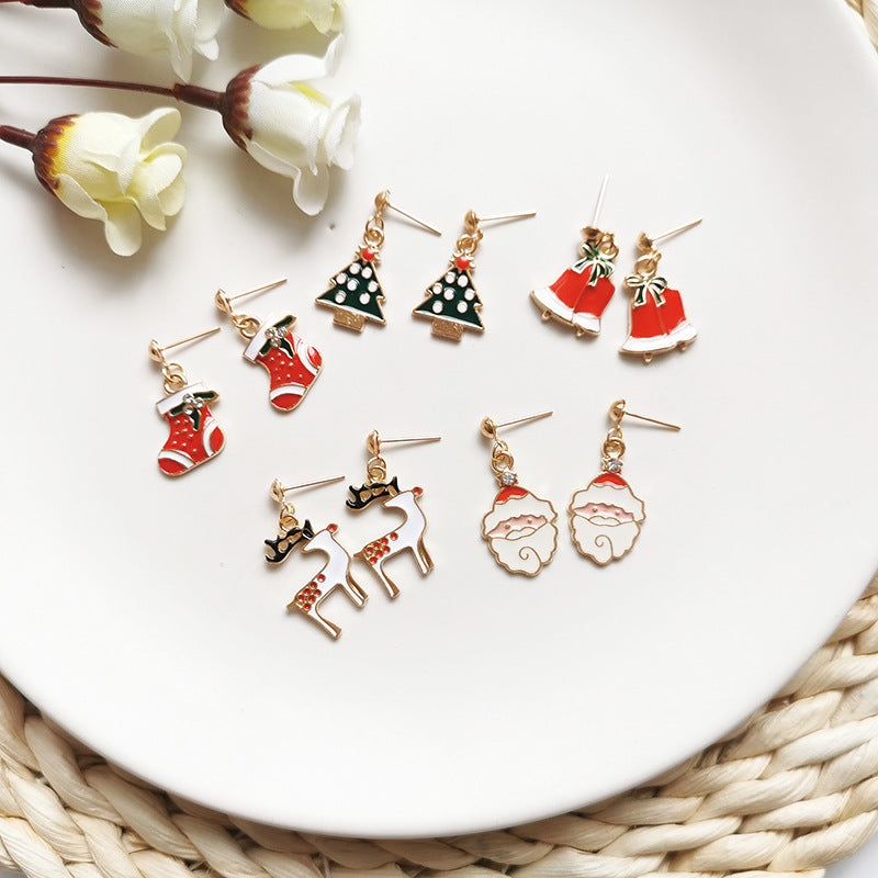 Cute Cartoon Alloy Plating Women's Earrings 1 Pair