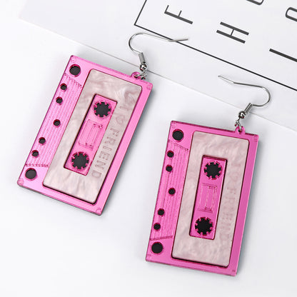 Fashion Tape Plating Alloy No Inlaid Earrings Ear Studs