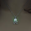 Hot-selling Luminous Openable Skull Pendant Halloween Luminous Necklace Wholesale Gooddiy