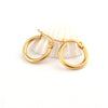 12/14mm Stainless Steel Titanium Steel Earrings Fashion Simple Gold Earrings Wholesale Gooddiy