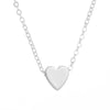 Korea Peach Heart Mini Love Glossy Three-dimensional Pendant Love Clavicle Chain For Women