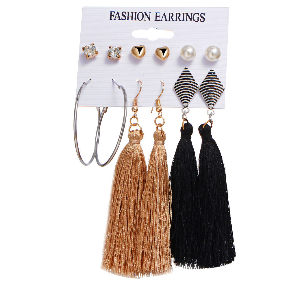 Alloy Bohemia Tassel Earring  (gcb04-01) Nhpj0138-gcb04-01