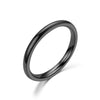 Titanium&stainless Steel Fashion Geometric Ring  (2mm Steel Color-5) Nhtp0017-2mm-steel-color-5