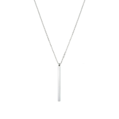 Fashion Geometric Single Pendant Stainless Steel  Women's Necklace