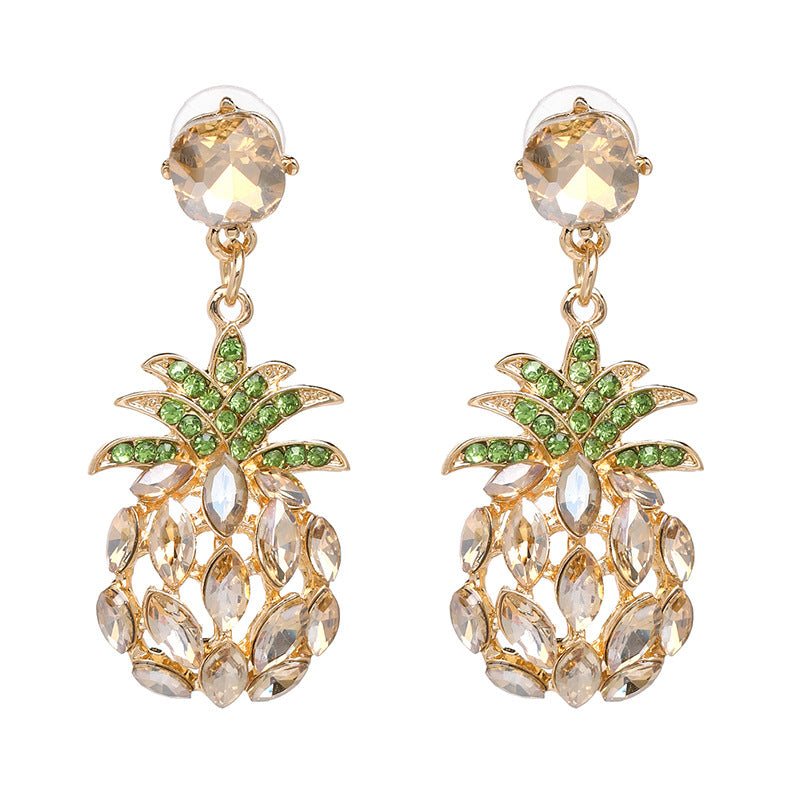 Imitated Crystal&cz Fashion Geometric Earring  (green) Nhjj5083-green