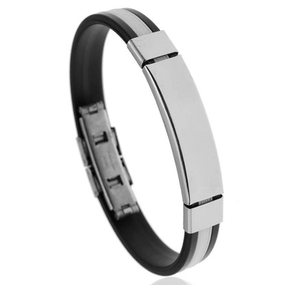 Fashion Geometric Titanium Steel No Inlaid Unisex Bracelets