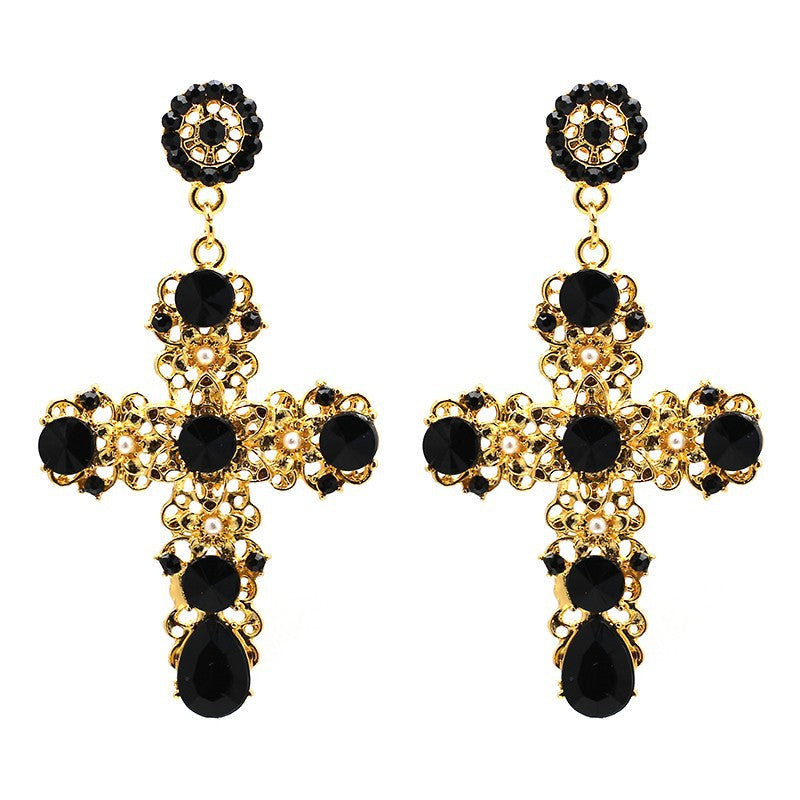 Alloy Fashion Geometric Earring  (black) Nhjj4065-black