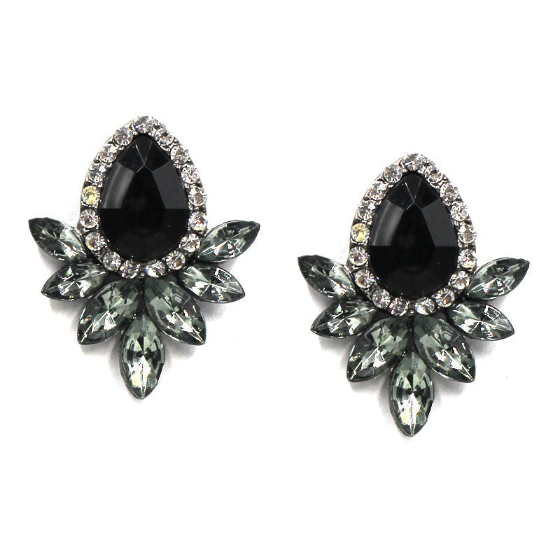 Alloy Fashion Geometric Earring  (black) Nhjj4064-black