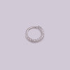 Hot Sale Zircon Nose Ring Micro-inlaid Round Nasal Septum Ear Bone  Wholesale