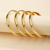 Simple Style Geometric Alloy Plating No Inlaid Unisex Bracelets