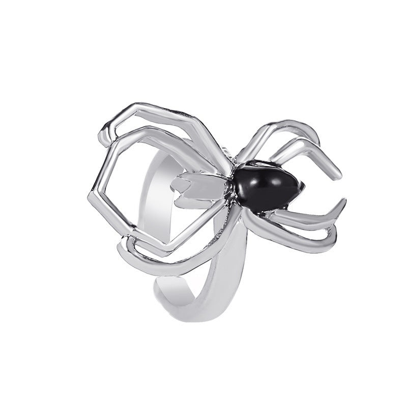 New Hollow Spider Punk Style Single Insect Without Pierced Ear Clip Wholesale