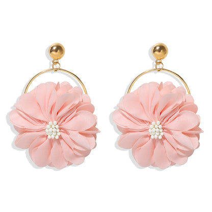 Fashion Personality Creative Simulation Flower Earrings