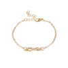 Fashion Hollow Bow Diamond Necklace Bracelet Anklet