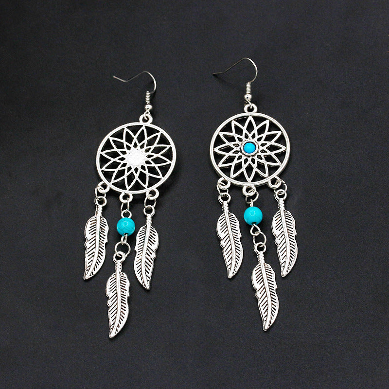 Fashion New Dream Catcher Feather Earrings For Women Wholesale