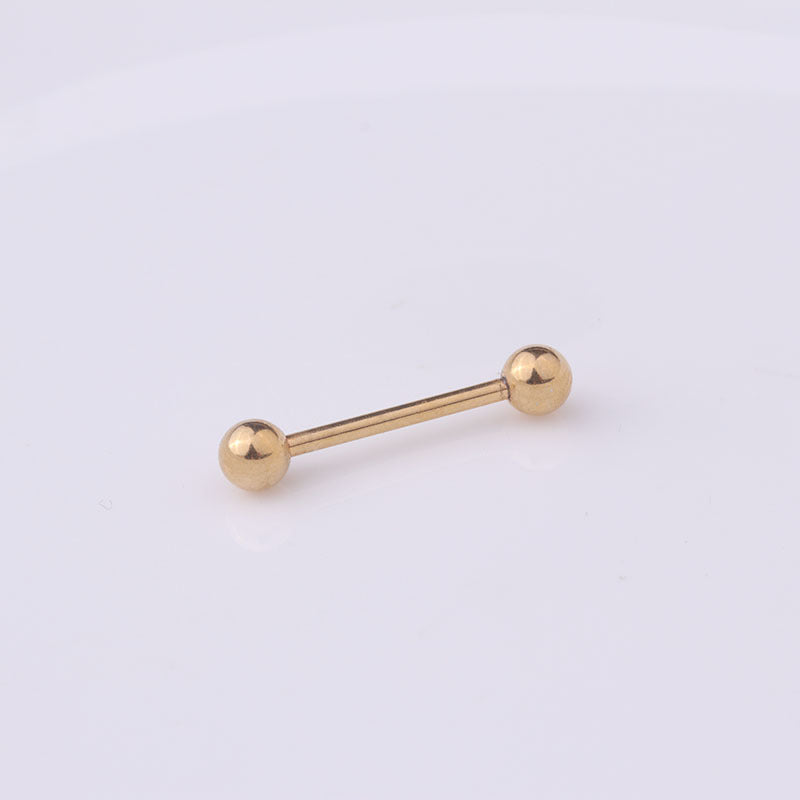 Fashion Geometric Stainless Steel Plating No Inlaid Tongue Nail