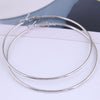 70mm  Fashion Metal Simple  Glossy Earrings