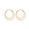 Simple  Double-layer Big Circle Earrings