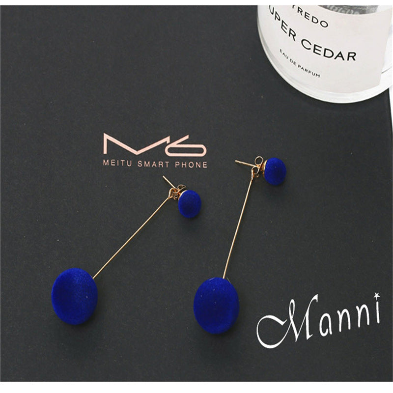 Korean Fashion Hair Ball Earrings