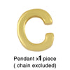 Fashion Letter Copper 18k Gold Plated Necklace In Bulk