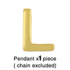 Fashion Letter Copper 18k Gold Plated Necklace In Bulk