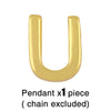 Fashion Letter Copper 18k Gold Plated Necklace In Bulk