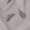 Gold Butterfly Pendant Earrings